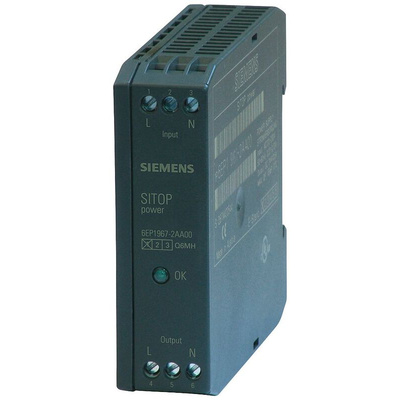 Siemens Switching Power Supply, 6EP1967-2AA00, 100 → 480V ac, 10A, 1 Output, 100 → 480V ac Input Voltage