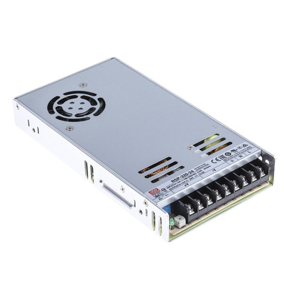 MEAN WELL Switching Power Supply, RSP-320-24, 24V dc, 13.4A, 321.6W, 1 Output, 124 → 370 V dc, 88 → 264 V