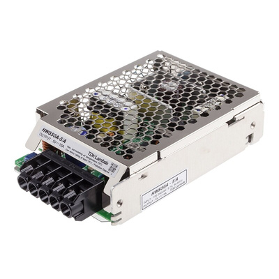TDK-Lambda Switching Power Supply, HWS50A-5/A, 5V dc, 10A, 50W, 1 Output, 120 → 370 V dc, 85 → 265 V ac