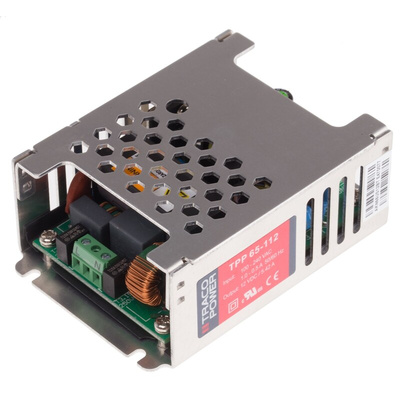 TRACOPOWER Switching Power Supply, TPP 65-112, 12V dc, 5.42A, 65W, 1 Output, 120 → 370 V dc, 85 → 264 V