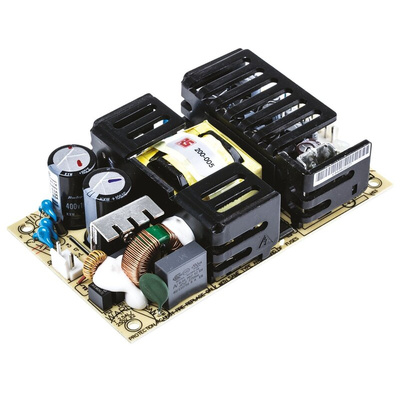 MEAN WELL Switching Power Supply, RPT-75B, 5 V dc, ±12 V dc, 3 A, 6 A, 500mA, 72W, Triple Output, 127 → 370 V