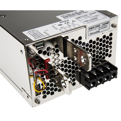 TDK-Lambda Switching Power Supply, HWS1500-24/HD, 24V dc, 70A, 1.5kW, 1 Output, 120 → 330 V dc, 85 → 265