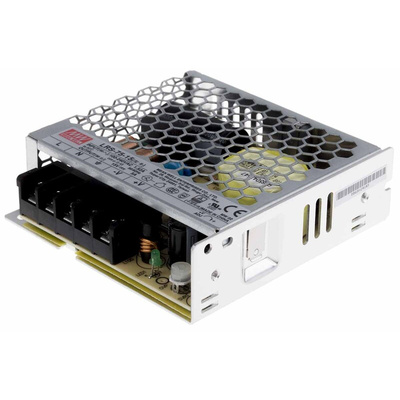 MEAN WELL Switching Power Supply, LRS-75-15, 15V dc, 5A, 75W, 1 Output, 120 → 373 V dc, 85 → 264 V ac