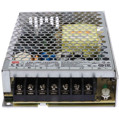 MEAN WELL Switching Power Supply, LRS-150F-15RS, 15V dc, 10A, 150W, 1 Output, 120 → 370 V dc, 85 → 264 V