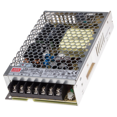 MEAN WELL Switching Power Supply, LRS-150F-48RS, 48V dc, 3.3A, 158W, 1 Output, 120 → 370 V dc, 85 → 264 V