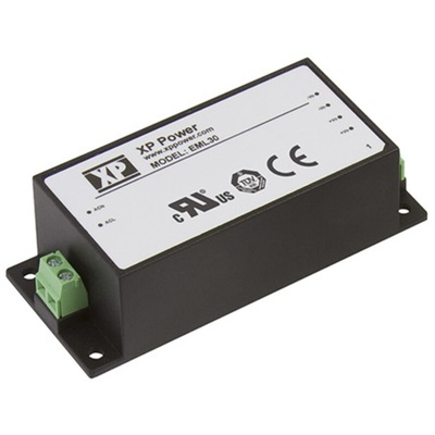 XP Power Switching Power Supply, EML30US24-S, 24V dc, 1.25A, 30W, 1 Output, 120 → 370 V dc, 85 → 264 V ac