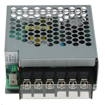 Cosel Switching Power Supply, PBW15F-12-N, ±12V dc, 1.4 A, 700mA, 16.8W, Dual Output, 110 → 370 V dc, 85