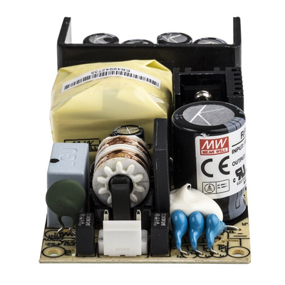 MEAN WELL Switching Power Supply, RPS-60-5, 5V dc, 10A, 50W, 1 Output, 127 → 370 V dc, 90 → 264 V ac