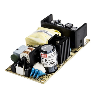 MEAN WELL Switching Power Supply, RPS-60-5, 5V dc, 10A, 50W, 1 Output, 127 → 370 V dc, 90 → 264 V ac