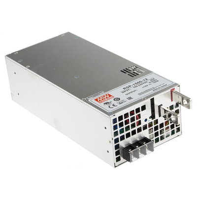 MEAN WELL Switching Power Supply, RSP-1500-12, 12V dc, 125A, 1.5kW, 1 Output, 127 → 370 V dc, 90 → 264 V