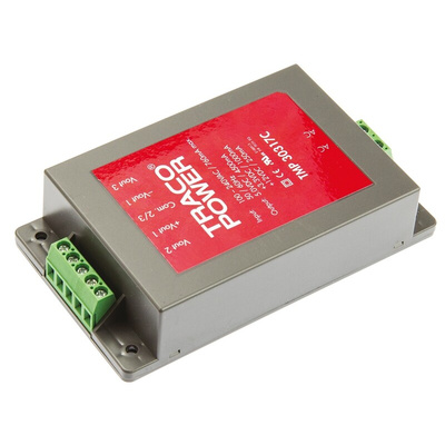 TRACOPOWER Switching Power Supply, TMP 30317C, 3.3 V dc, 5 V dc, 1 A, 4.5 A, 250mA, 30W, Triple Output, 120 →
