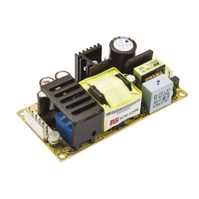 MEAN WELL Switching Power Supply, PSC-60B, 27.6V dc, 1.4 A, 750 mA, 59W, Dual Output, 127 → 370 V dc, 90