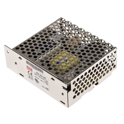 MEAN WELL Switching Power Supply, RS-35-48, 48V dc, 800mA, 38W, 1 Output, 125 → 373 V dc, 88 → 264 V ac