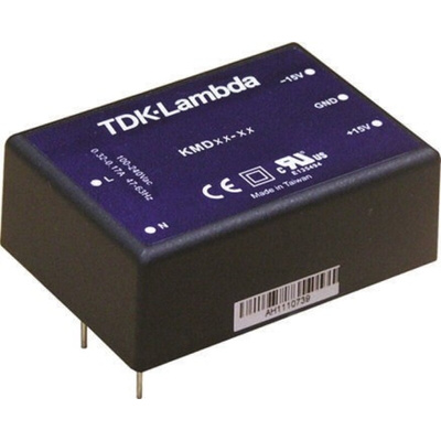 TDK-Lambda Switching Power Supply, KMD40-1212, ±12V dc, 1.66A, 40W, Dual Output, 100 → 375 V dc, 90 → 264