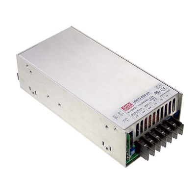 MEAN WELL Switching Power Supply, HRPG-600-7.5RS, 7.5V dc, 80A, 600W, 1 Output, 120 → 370 V dc, 85 → 264