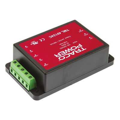 TRACOPOWER Switching Power Supply, TML 40124C, 24V dc, 1.67A, 40W, 1 Output, 100 → 375 V dc, 90 → 264 V