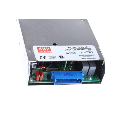 MEAN WELL Switching Power Supply, RCP-1000-12RS, 12V dc, 60A, 720W, 1 Output, 127 → 370 V dc, 90 → 264 V