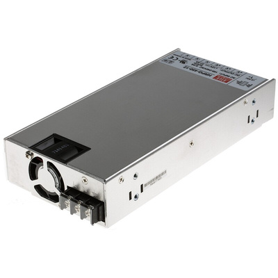 MEAN WELL Switching Power Supply, HRPG-450-12, 12V dc, 37.5A, 450W, 1 Output, 120 → 370 V dc, 85 → 264 V