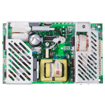 MEAN WELL Switching Power Supply, MPQ-200C, ±5V dc, 2 A, 5 A, 15 A, 140W, Quad Output, 127 → 370 V dc, 90