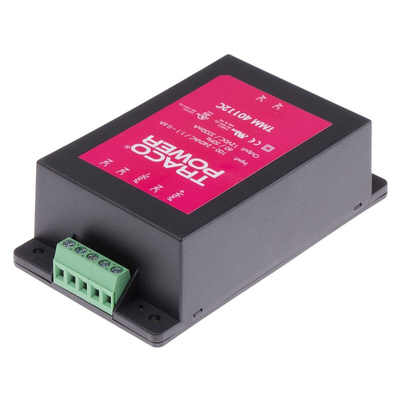 TRACOPOWER Embedded Switch Mode Power Supply SMPS, TMM 40112C, 12V dc, 3.33A, 40W, 1 Output, 85 → 264V ac Input
