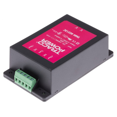 TRACOPOWER Switching Power Supply, TMM 40212C, ±12V dc, ±1.66A, 40W, 1 Output, 85 → 264V ac Input Voltage