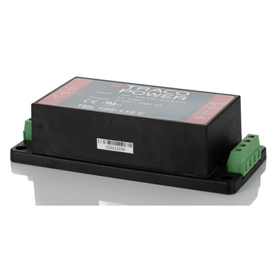 TRACOPOWER Switching Power Supply, TML 100-112C, 12V dc, 7A, 84W, 1 Output, 100 → 240V ac Input Voltage