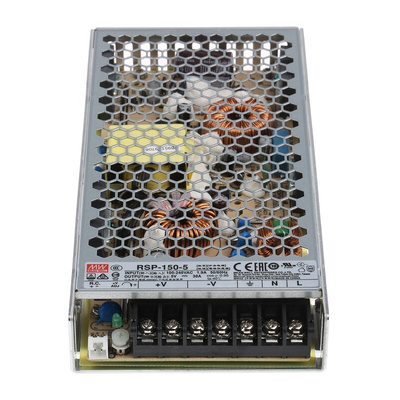 MEAN WELL Switching Power Supply, RSP-150-5RS, 5V dc, 30A, 150W, 1 Output, 120 → 370 V dc, 85 → 264 V ac