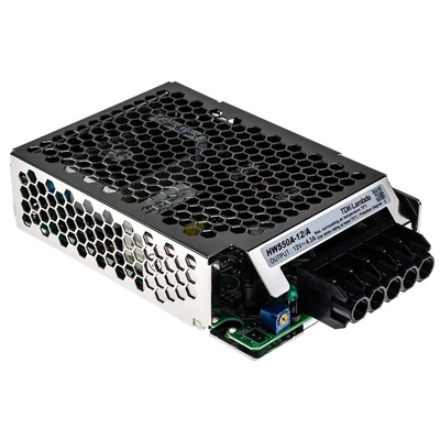TDK-Lambda Switching Power Supply, HWS50A-12/A, 12V dc, 4.3A, 50W, 1 Output, 120 → 370 V dc, 85 → 265 V