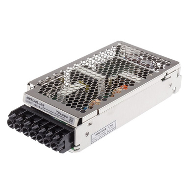 TDK-Lambda Switching Power Supply, HWS100A-12/A, 12V dc, 8.5A, 100W, 1 Output, 120 → 370 V dc, 85 → 265 V