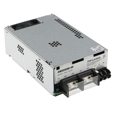 TDK-Lambda Switching Power Supply, RWS600B-48, 48V dc, 12.5A, 600W, 1 Output, 120 → 370 V dc, 85 → 265 V