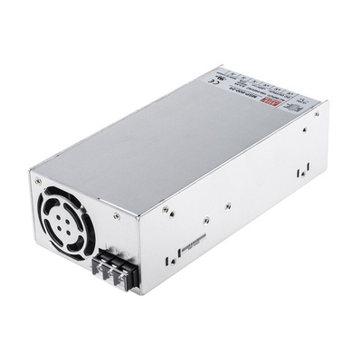 MEAN WELL Switching Power Supply, MSP-600-24, 24V dc, 27A, 648W, 1 Output, 120 → 370 V dc, 85 → 264 V ac