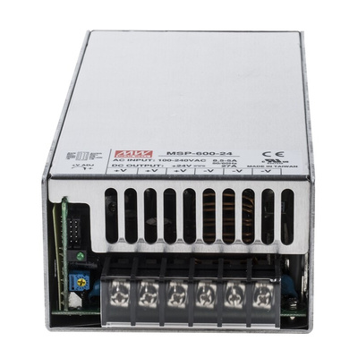 MEAN WELL Switching Power Supply, MSP-600-24, 24V dc, 27A, 648W, 1 Output, 120 → 370 V dc, 85 → 264 V ac
