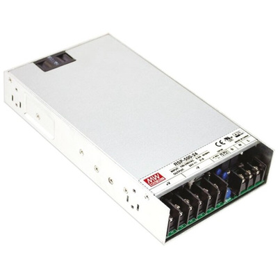MEAN WELL Switching Power Supply, RSP-500-15RS, 15V dc, 33.4A, 501W, 1 Output, 120 → 370 V dc, 85 → 264 V