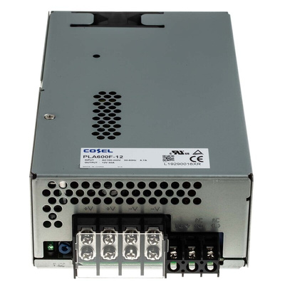 Cosel Switching Power Supply, PLA600F-12, 12V dc, 50A, 600W, 1 Output, 85 → 264V ac Input Voltage
