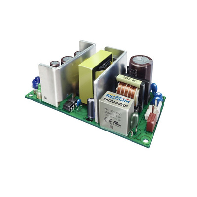Recom Switching Power Supply, RAC60-05S/OF, 5V dc, 10A, 50W, 1 Output, 127 → 370 V dc, 90 → 265 V ac