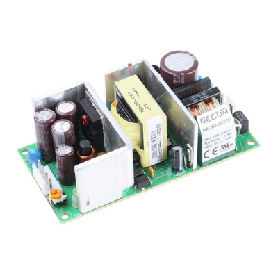 Recom Switching Power Supply, RAC60-05S/OF, 5V dc, 10A, 50W, 1 Output, 127 → 370 V dc, 90 → 265 V ac