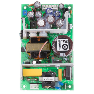 SL POWER CONDOR Switching Power Supply, GLC65EG, 5 V dc, 12 V dc, 24 V dc, 60W, Triple Output, 90 → 264V ac