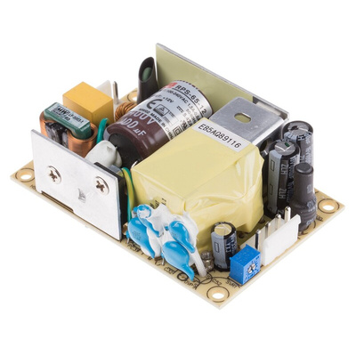MEAN WELL Switching Power Supply, RPS-65-12, 12V dc, 5.42A, 65W, 1 Output, 80 → 264V ac Input Voltage
