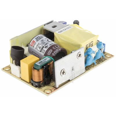 MEAN WELL Switching Power Supply, EPS-45S-5, 5V dc, 8A, 40W, 1 Output, 127 → 370 V dc, 90 → 264 V ac