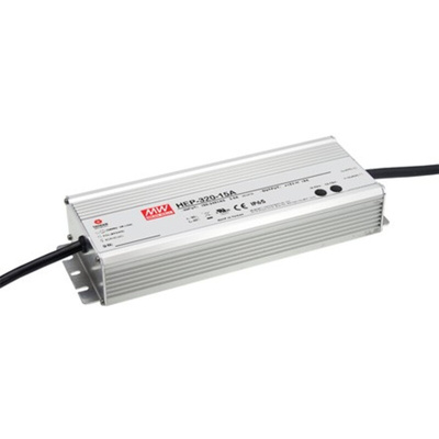 MEAN WELL Embedded Switch Mode Power Supply SMPS, HEP-320-54, 54V dc, 5.95A, 321W, 1 Output, 127 → 431 V dc, 90