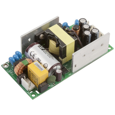 XP Power Switching Power Supply, ECP60UD01, 5 V dc, 12 V dc, 3 A, 7 A, 60W, Dual Output, 85 → 264V ac Input