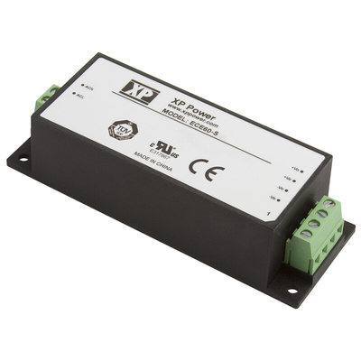 XP Power Switching Power Supply, ECE60US05-S, 5V dc, 10A, 50W, 1 Output, 120 → 370 V dc, 85 → 264 V ac