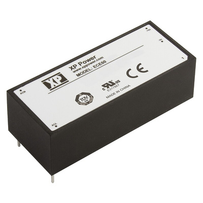 XP Power Switching Power Supply, ECE60US24, 24V dc, 2.5A, 60W, 1 Output, 120 → 370 V dc, 85 → 264 V ac