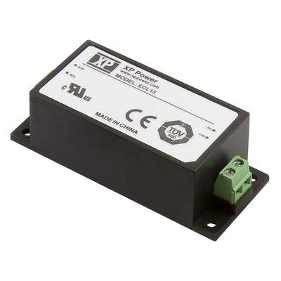 XP Power Switching Power Supply, ECL15US03-S, 3.3V dc, 3A, 10W, 1 Output, 120 → 370 V dc, 85 → 264 V ac