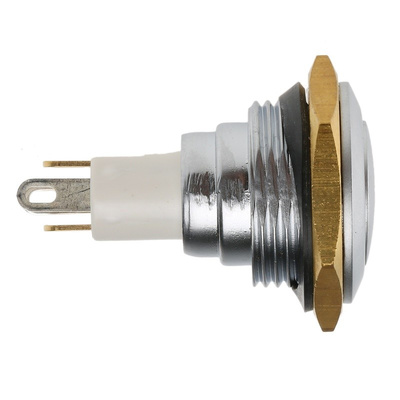ITW 57 Single Pole Single Throw (SPST) Momentary Green LED Miniature Push Button Switch, IP67, 16.1mm, Panel Mount,