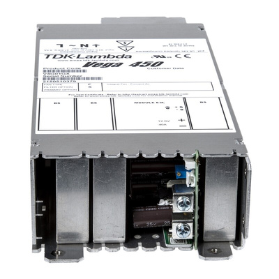 TDK-Lambda Switching Power Supply, V4FFS 12V40A, 12V dc, 40A, 450W, 1 Output, 130 → 330 V dc, 90 → 264 V