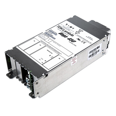 TDK-Lambda Switching Power Supply, V4FFS 12V40A, 12V dc, 40A, 450W, 1 Output, 130 → 330 V dc, 90 → 264 V