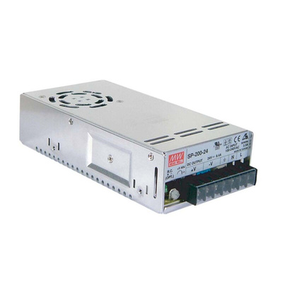 MEAN WELL Switching Power Supply, SP-200-3.3, 3.3V dc, 40A, 132W, 1 Output, 120 → 370 V dc, 85 → 264 V ac