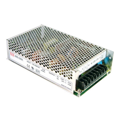 MEAN WELL Switching Power Supply, AD-155C, 54V dc, 2.7 A, 200mA, 156.5W, Dual Output, 124 → 370 V dc, 88