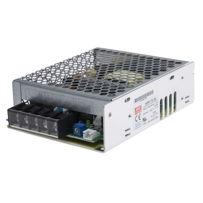 MEAN WELL Switching Power Supply, HRP-75-36RS, 36V dc, 2.1A, 75.6W, 1 Output, 120 → 370 V dc, 85 → 264 V